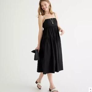 J.Crew Women's Tie-back tiered Cotton Sundress Medium